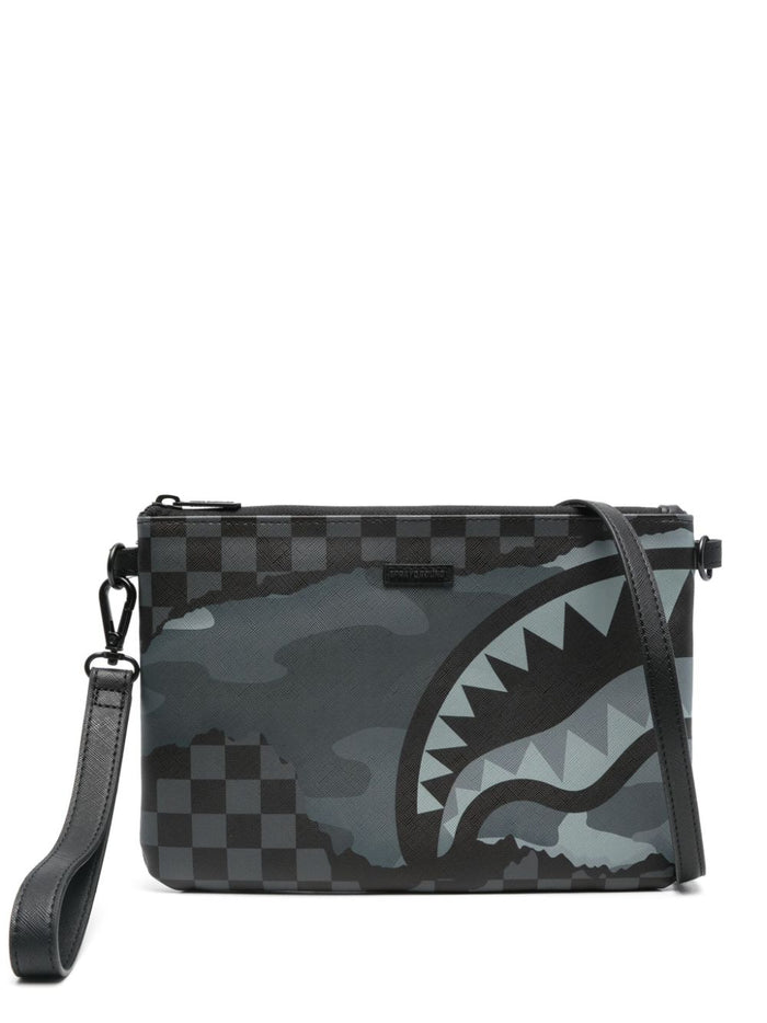 Sprayground Bag Grey Unisex Toothy Mouth 2