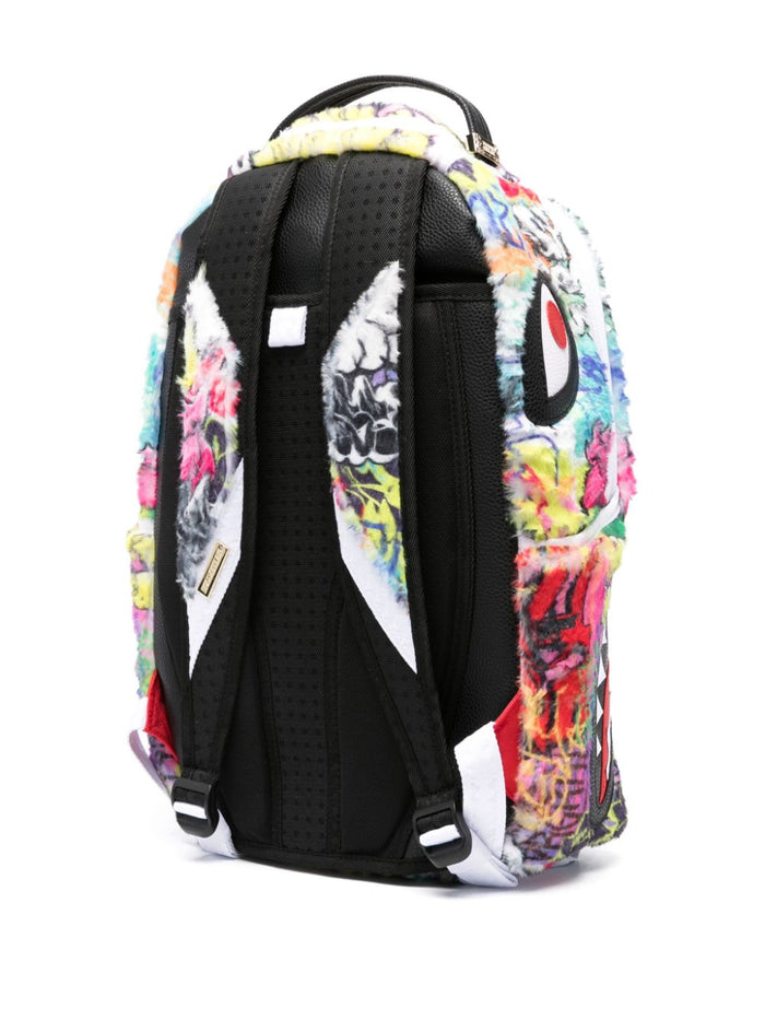 Sprayground Zaino Multicolore Uomo Effetto Peluche 3