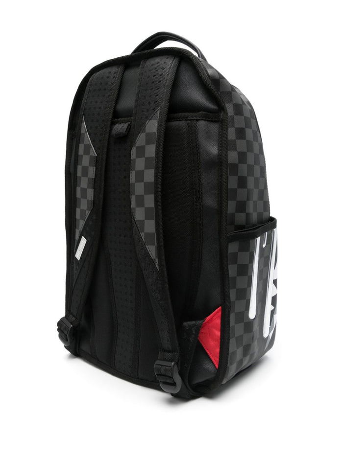 Sprayground Zaino Nero Grigio Uomo Vernice Specchio 3