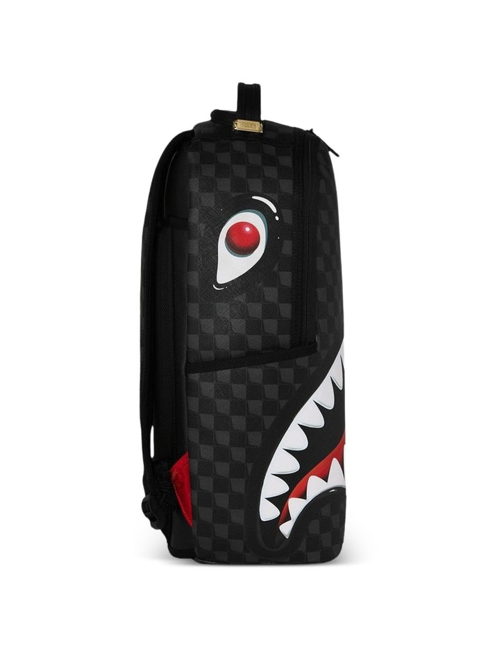 Sprayground Zaino Checkered Shark Uomo Nero 3