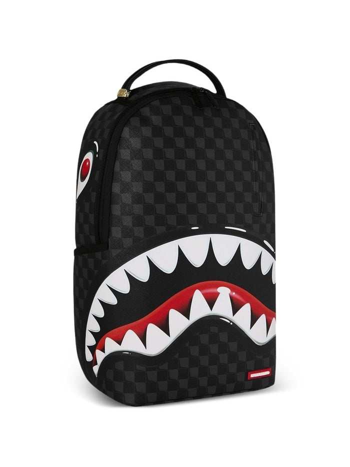 Sprayground Zaino Checkered Shark Uomo Nero 4