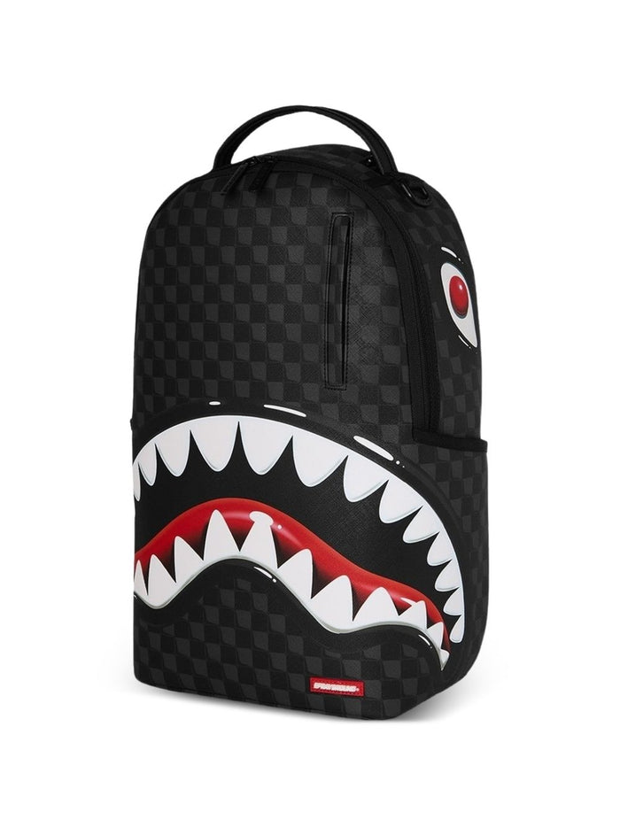 Sprayground Zaino Checkered Shark Uomo Nero 5