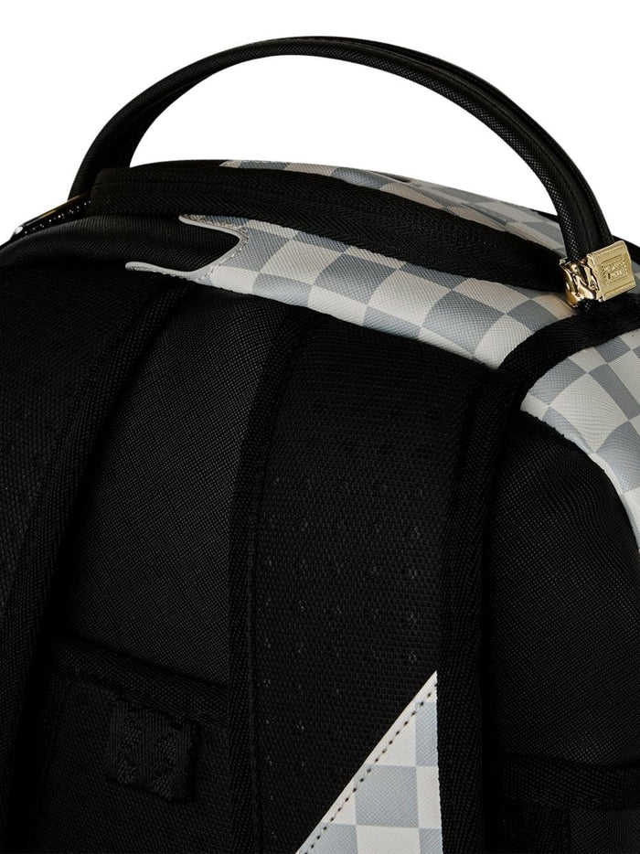 Sprayground Zaino Cream Check Unfinished Shark Uomo Nero 6