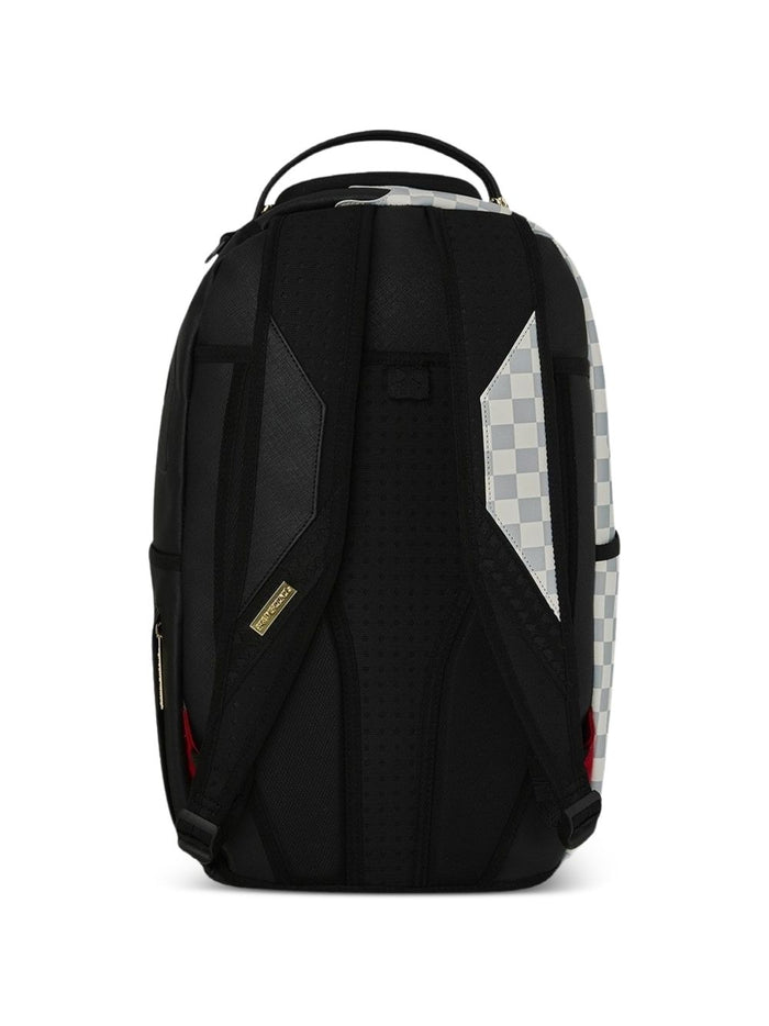 Sprayground Zaino Cream Check Unfinished Shark Uomo Nero 5
