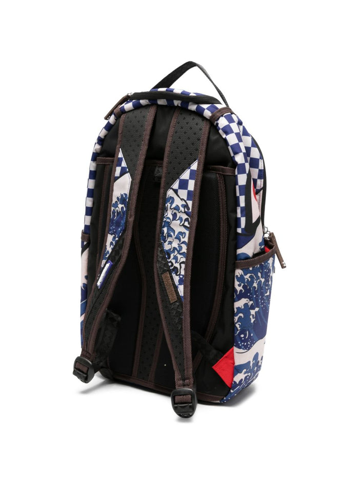 Sprayground Zaino Ichimatsu-Moyo Camokawa Onda Uomo Blu 2