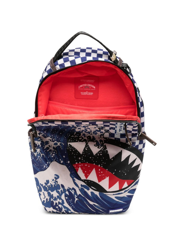 Sprayground Zaino Ichimatsu-Moyo Camokawa Onda Uomo Blu 3