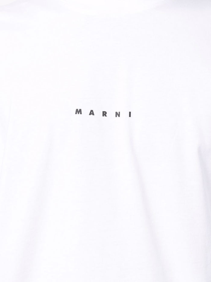 Marni T-shirt Bianco Uomo Micro Logo 4