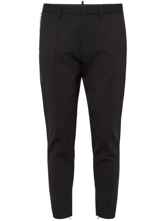 Dsquared2 Black Men's Tapered Leg Trousers 1