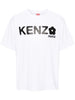 Kenzo T-shirt Bianco Uomo Stampa Logo Fiore 5