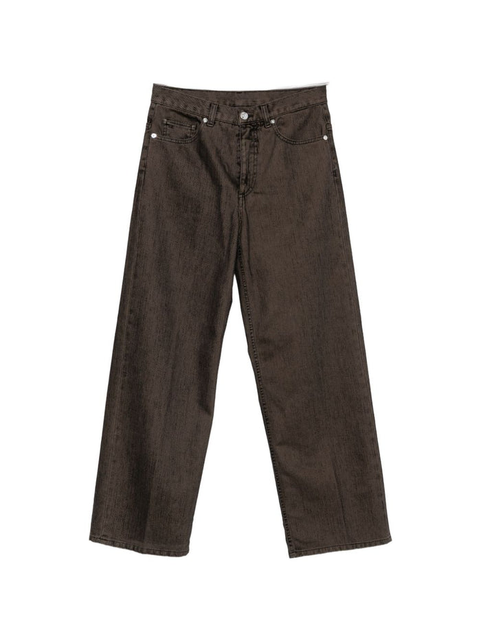 Nine In The Morning Jeans Marrone Donna 1