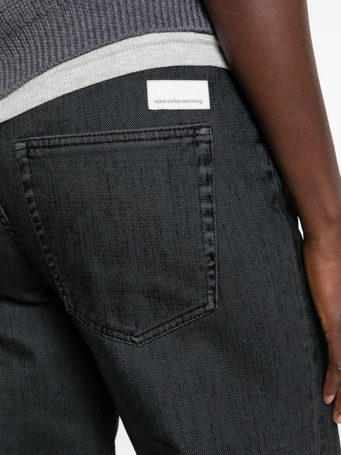 Nine In The Morning Jeans Nero Donna 4