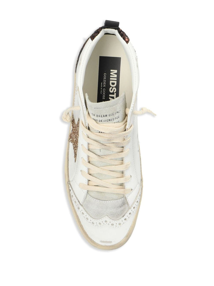 Golden Goose Scarpa Bianco Donna Mid Star 4