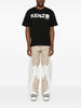 Kenzo T-shirt Nero Uomo Stampa Logo Fiore 1