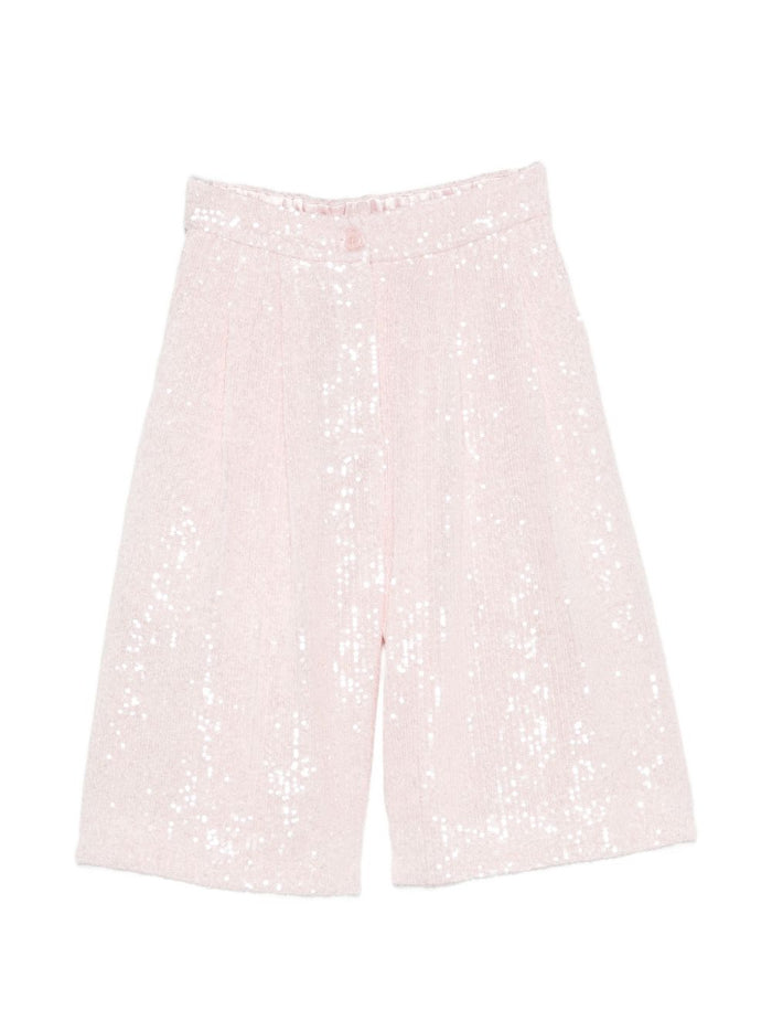 Twentyfourhaitch Pink Bermuda Shorts for Women 1