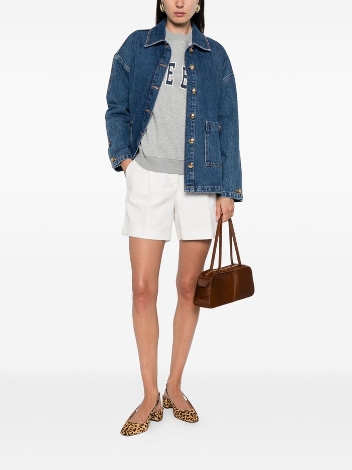 Anine Bing Giubbotto Jeans Donna con Bottoni 2