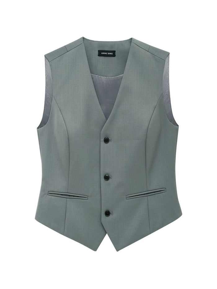 Anine Bing Gilet Marrone Donna 1