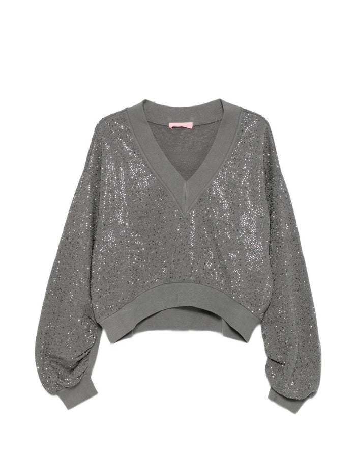 Twentyfourhaitch Felpa Nero Donna 1