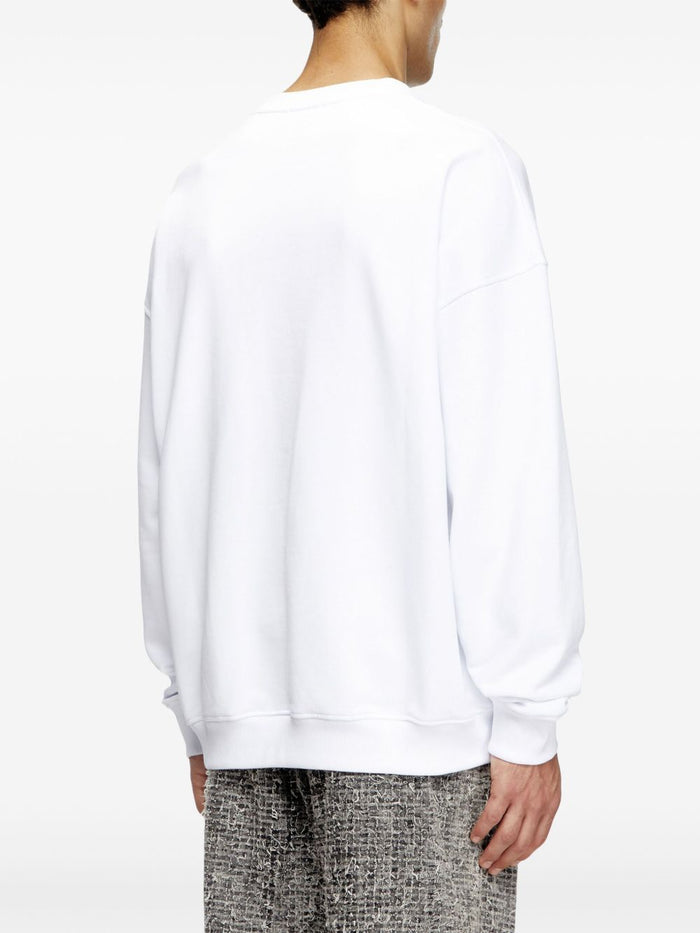 Diesel White Sweatshirt Men 4