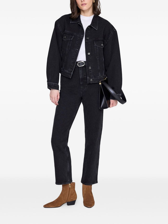 Anine Bing Jeans Nero Donna 7