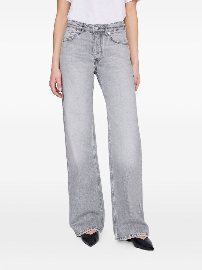 Anine Bing Jeans Grigio Donna 2