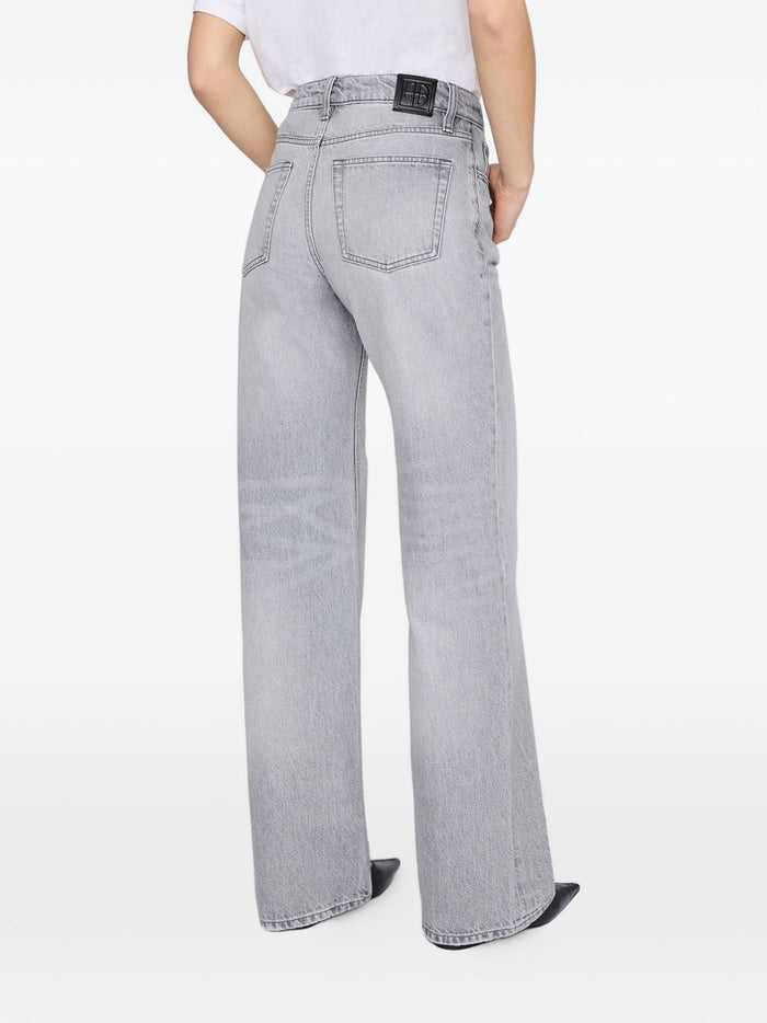 Anine Bing Jeans Grigio Donna 3