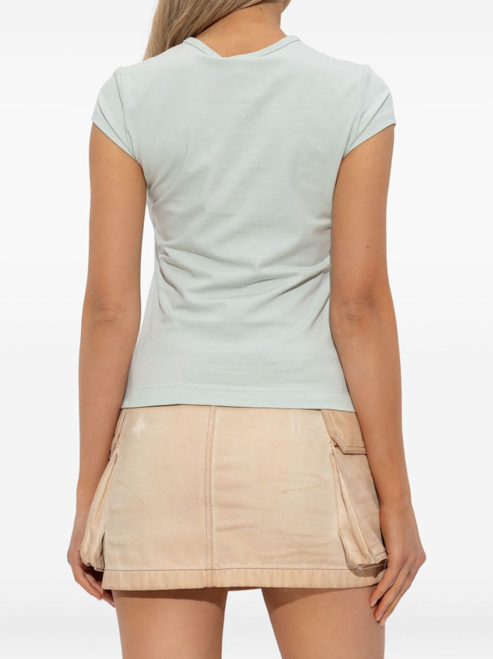 Diesel Damen T-Shirt Cut Out, Grau 3