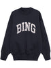 Anine Bing Women's Blue Sweatshirt Faded Logo 4