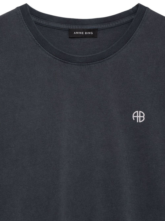 Anine Bing T-Shirt Nero Donna Micro Logo 4