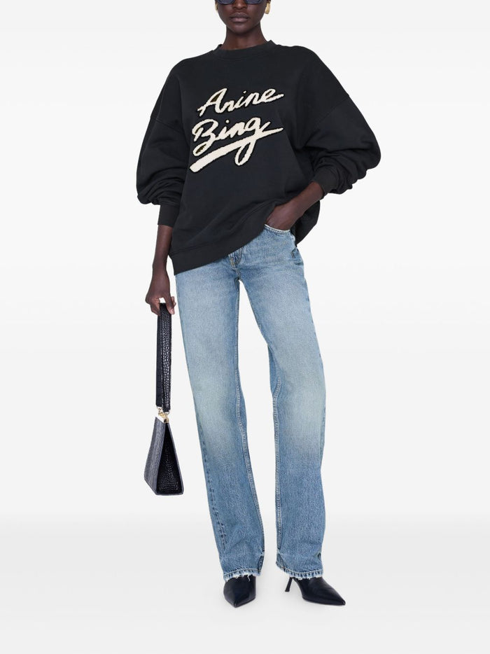 Anine Bing Felpa Nero Donna 2