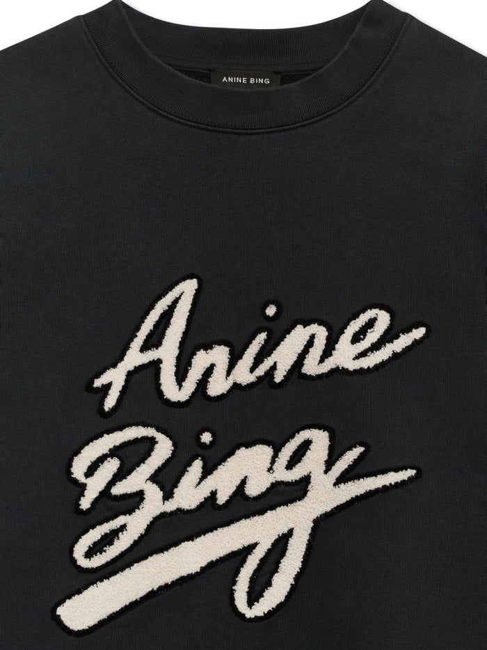 Anine Bing Felpa Nero Donna 3