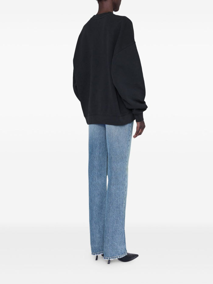 Anine Bing Felpa Nero Donna 4