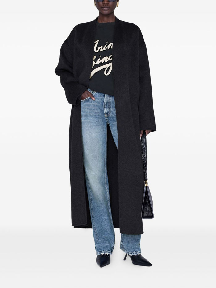 Anine Bing Felpa Nero Donna 5