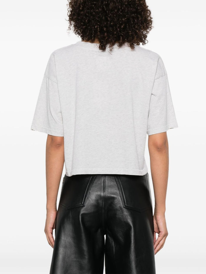 Anine Bing T-Shirt Grigio Donna Logo Los Angeles 3