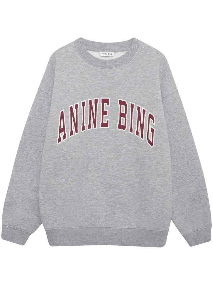 Anine Bing Felpa Grigio Donna 1