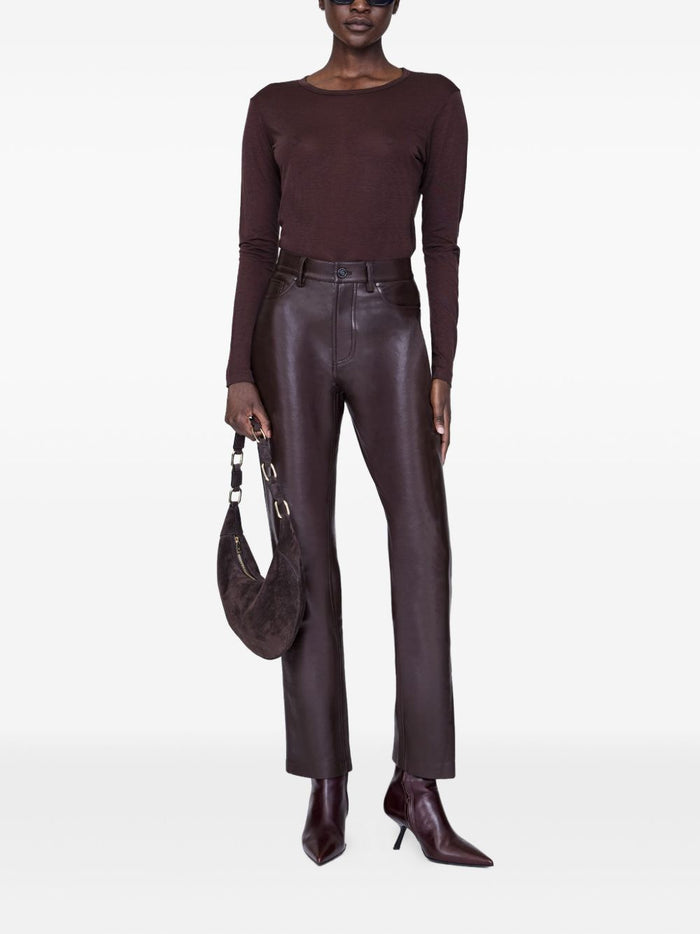 Anine Bing T-shirt Marrone Donna 3