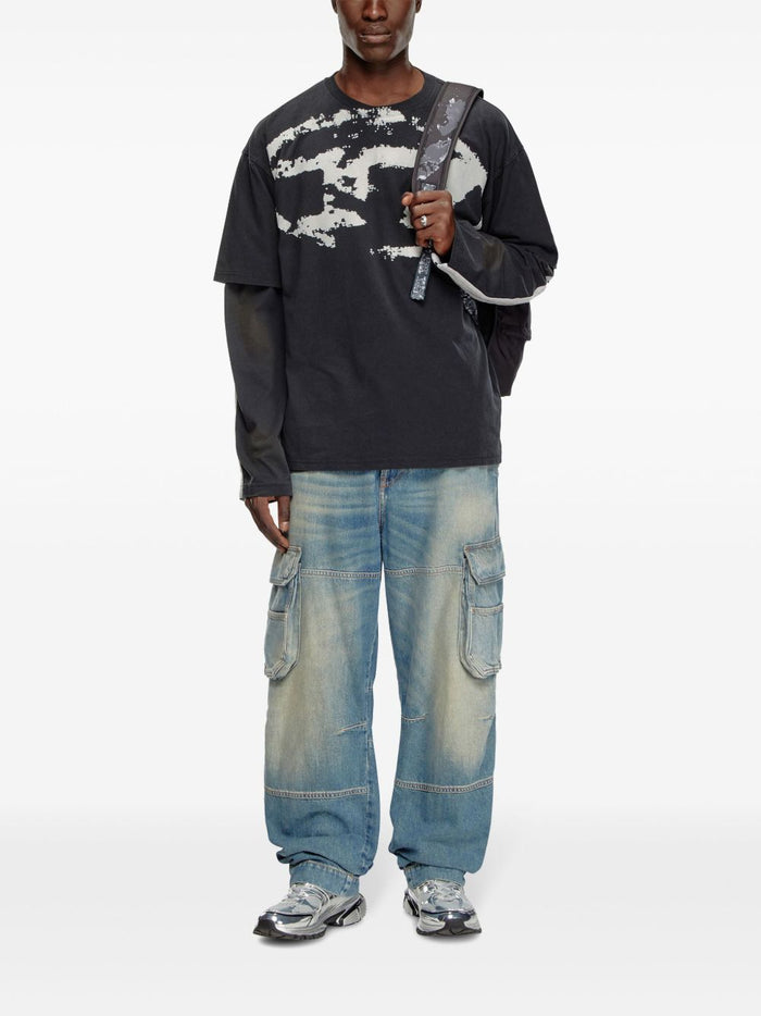 Diesel T-Shirt T-Boxt Uomo Nero 2