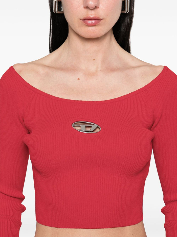 Diesel Maglia Rosso Donna 3