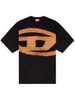 Diesel T-shirt Nero Uomo Maxi Logo 4