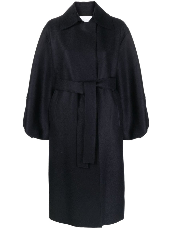 Harris Wharf London Cappotto Nero Donna 1