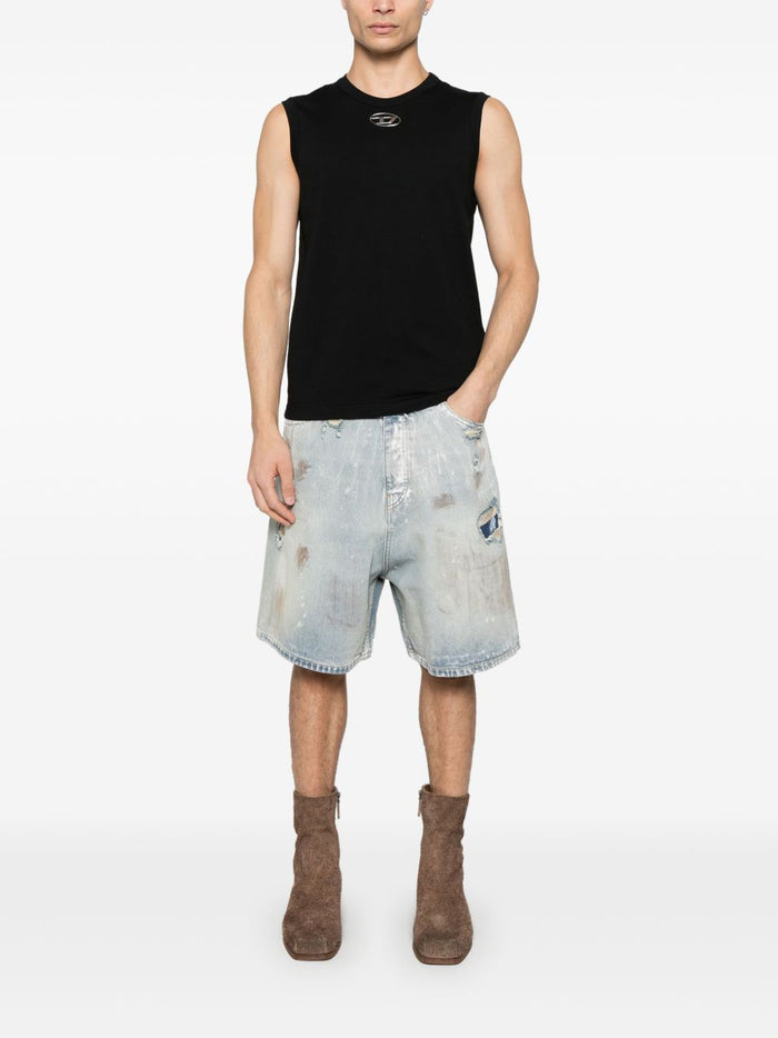 Diesel Tank Top Black Men 3