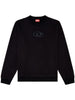 Diesel Felpa Nero Uomo Logo Cut Out 4