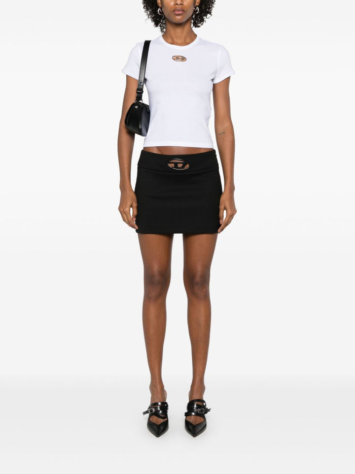 Diesel T-Shirt Weiß Damen T-Uncutie-Long-Od 2