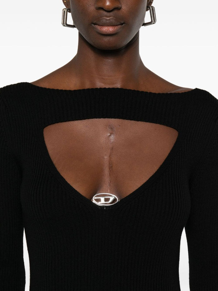 Diesel Abito Nero Donna Midi 4