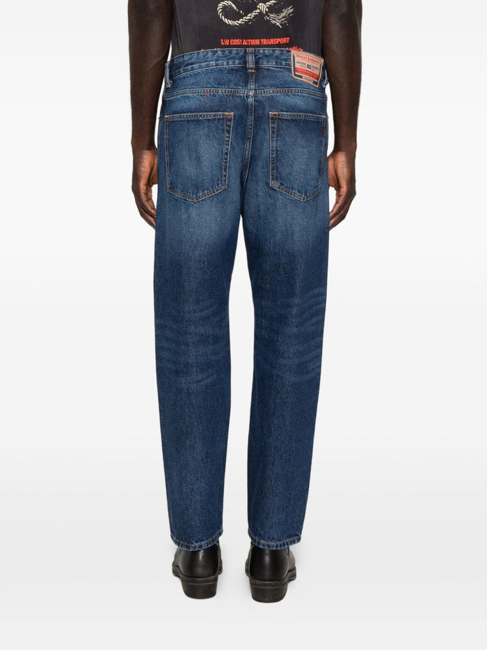 Diesel Jeans Regular Vita Media 2024 D-Macs Uomo Blu 3