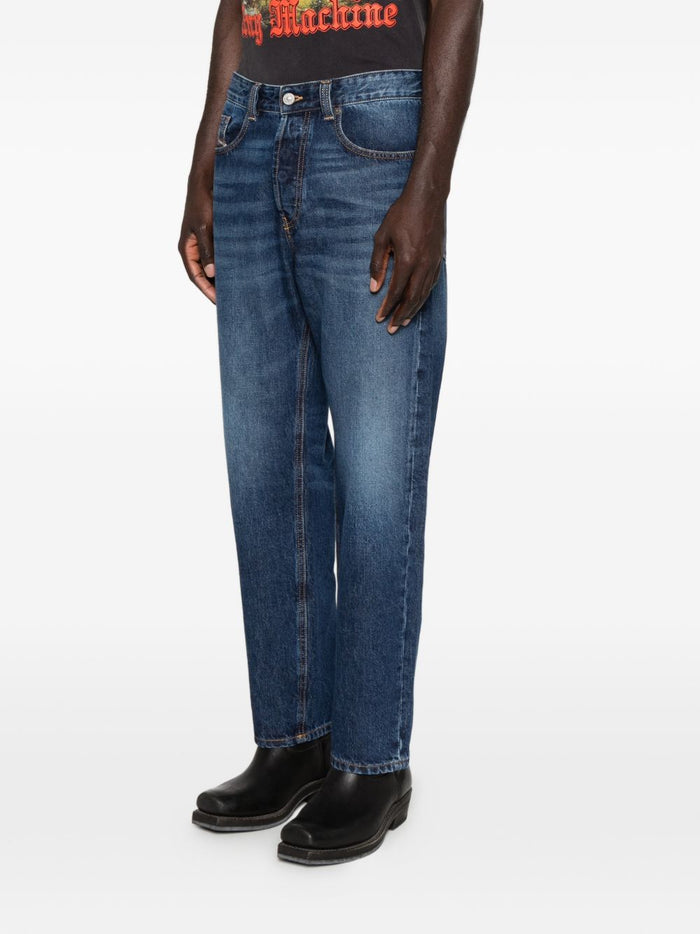 Diesel Jeans Regular Vita Media 2024 D-Macs Uomo Blu 1