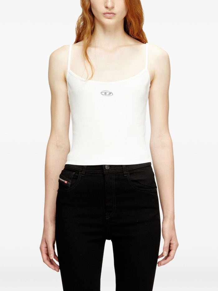 Diesel Oval D Tank Top Women's White 1