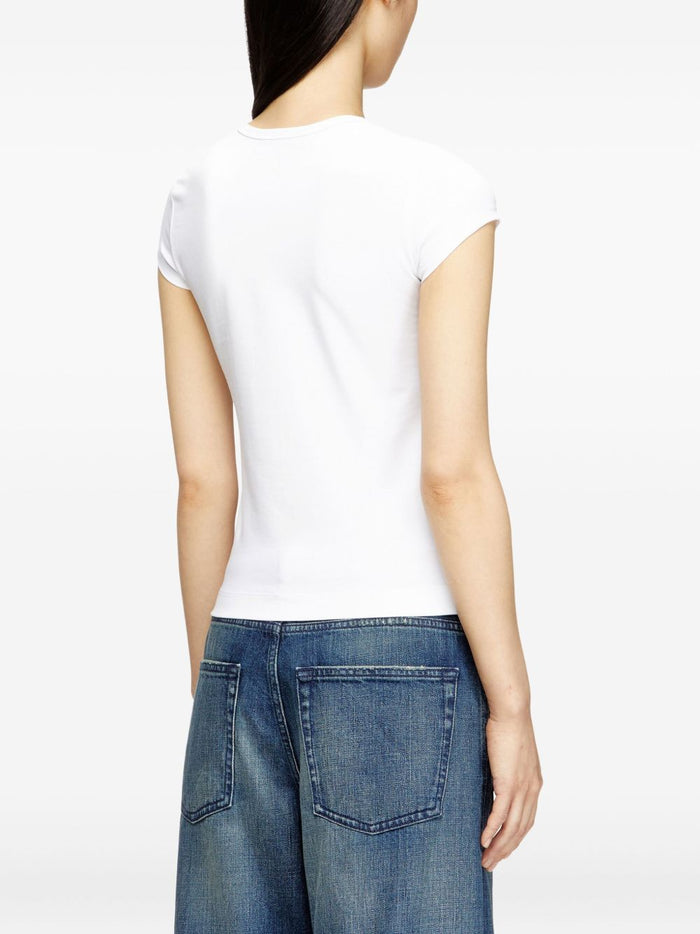 Diesel T-Shirt T-Angie Donna Bianco 3