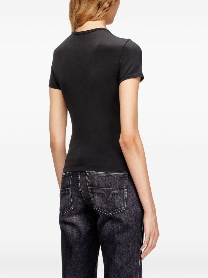 Diesel T-Shirt T-Uncutieslong-Od Donna Nero 3