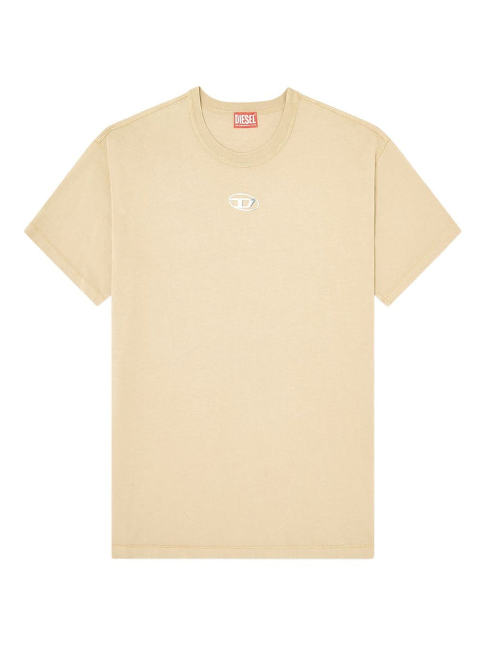 Diesel T Shirt T-Norm-IOD Uomo Beige 4