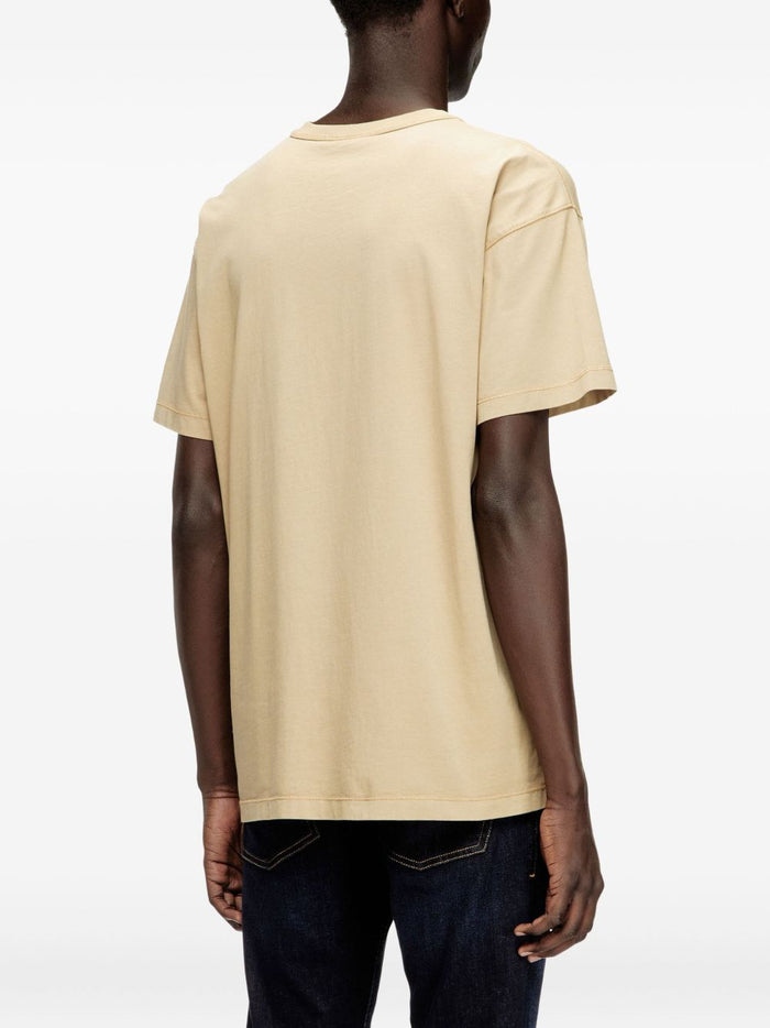 Diesel T Shirt T-Norm-IOD Uomo Beige 3